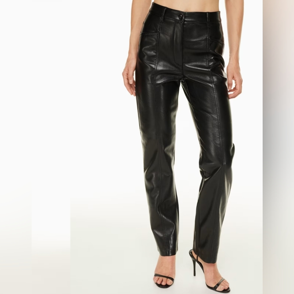 Black Wilfred Rebel Vegan Leather Pant